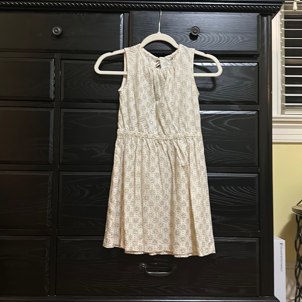 Crewcuts Cream with Gold Dress
